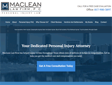 Tablet Screenshot of macleanfirm.com